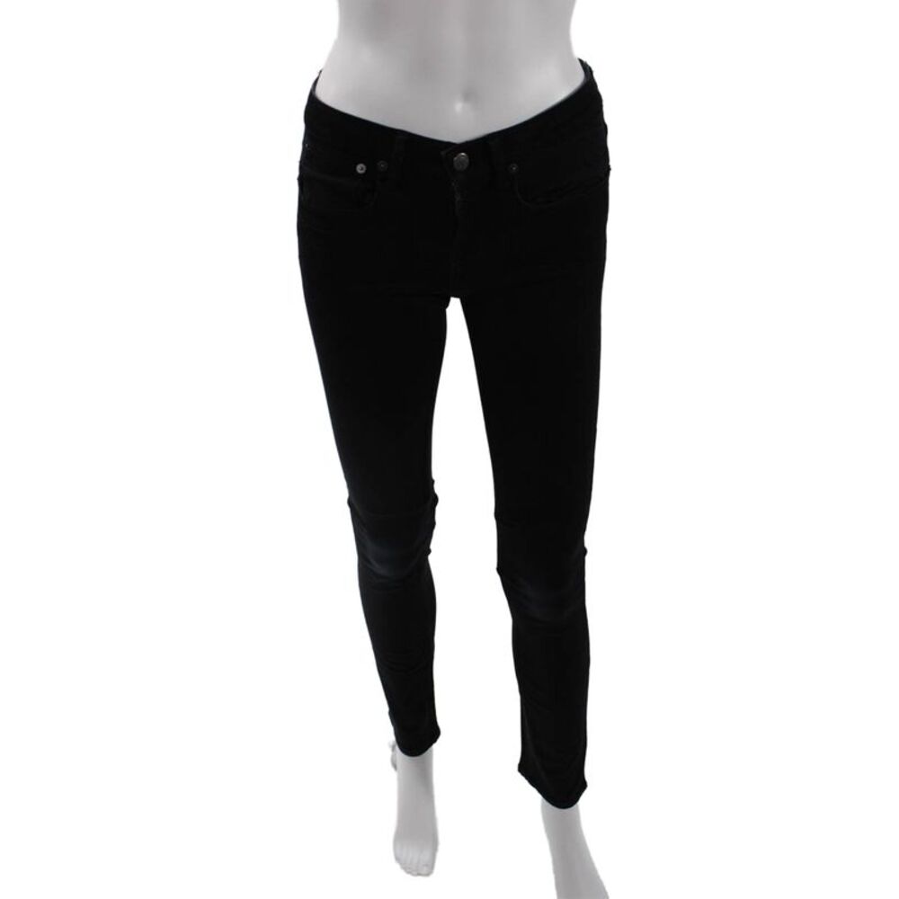 Helmut Womens Cotton Pocketed Low Rise Casual Skinny Jeans Dark Blue Size 24